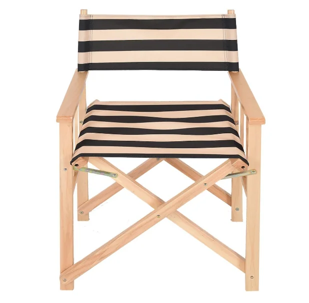 Stripe Canvas Wood Foldable Director Chair Buy Wood Director Chair