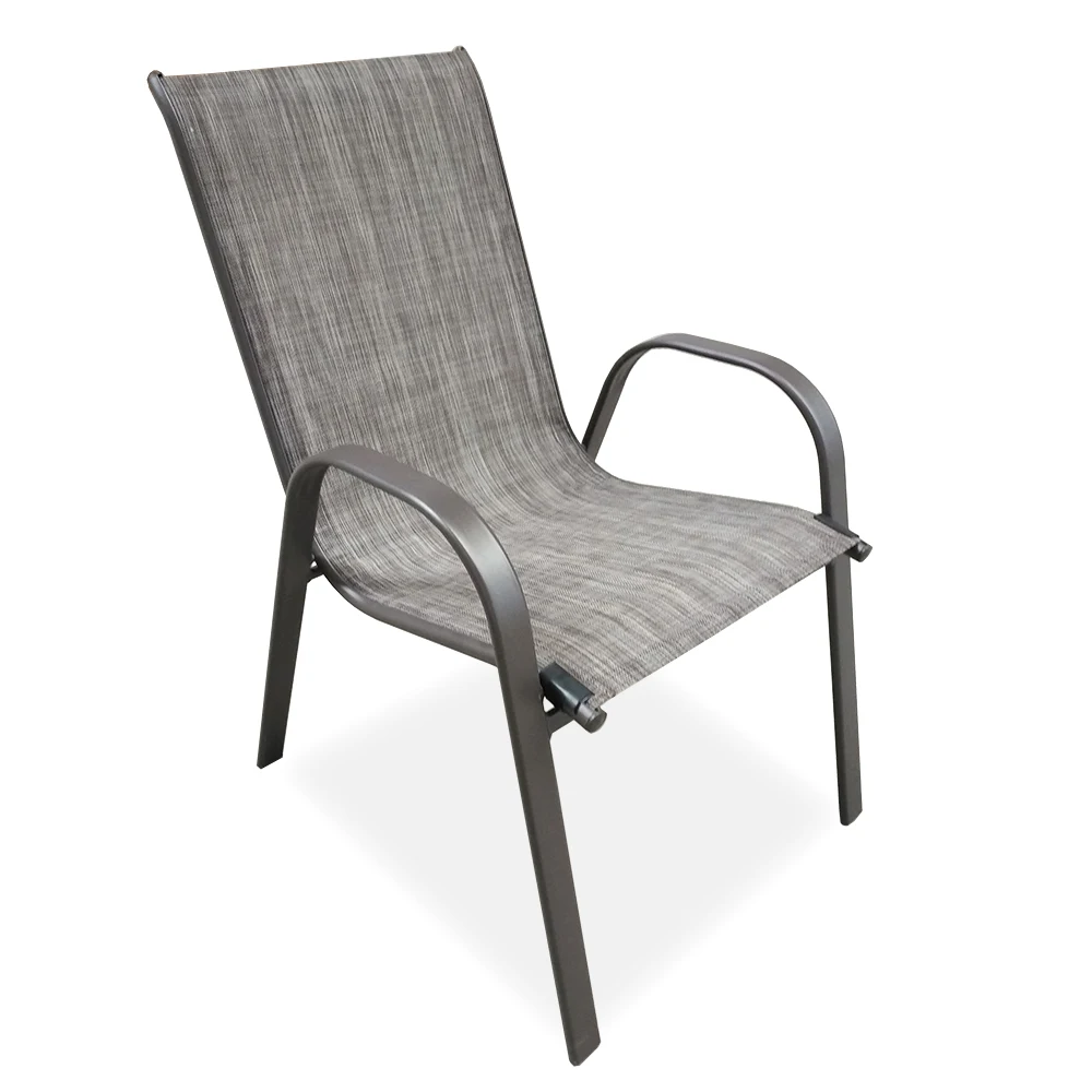 Outdoor Cheap Modern Metal Steel Iron Sling Textilener Teslin Stackable Stacking Arm Terrace Bistro Patio Chairs Garden Chair Buy Metal Garden Chair
