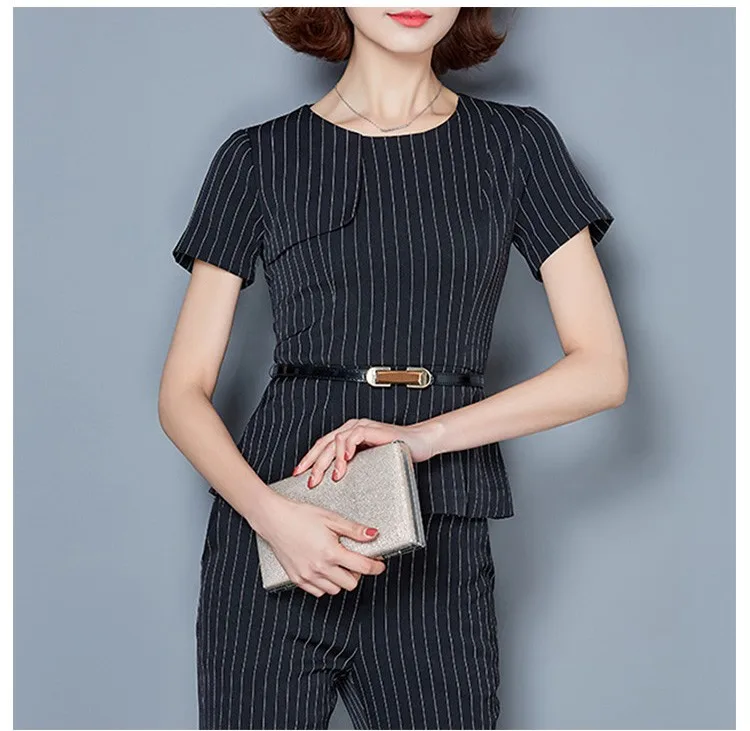 Designer Short Sleeve Skirt Contrast Colour Suits Ladies Buy Contrast