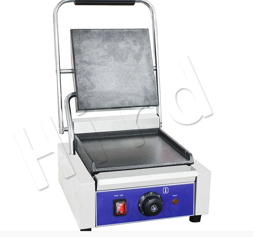 Portable Rapid Heating Commercial Countertop Panini Press Contact Grill