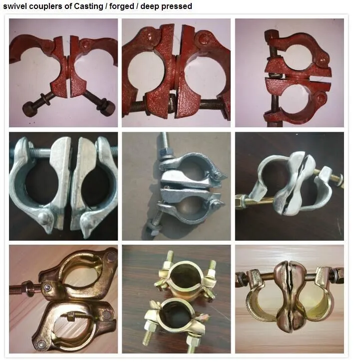 Swivel Pipe Clamp   Construction Used Scaffold Right Angle Coupler 