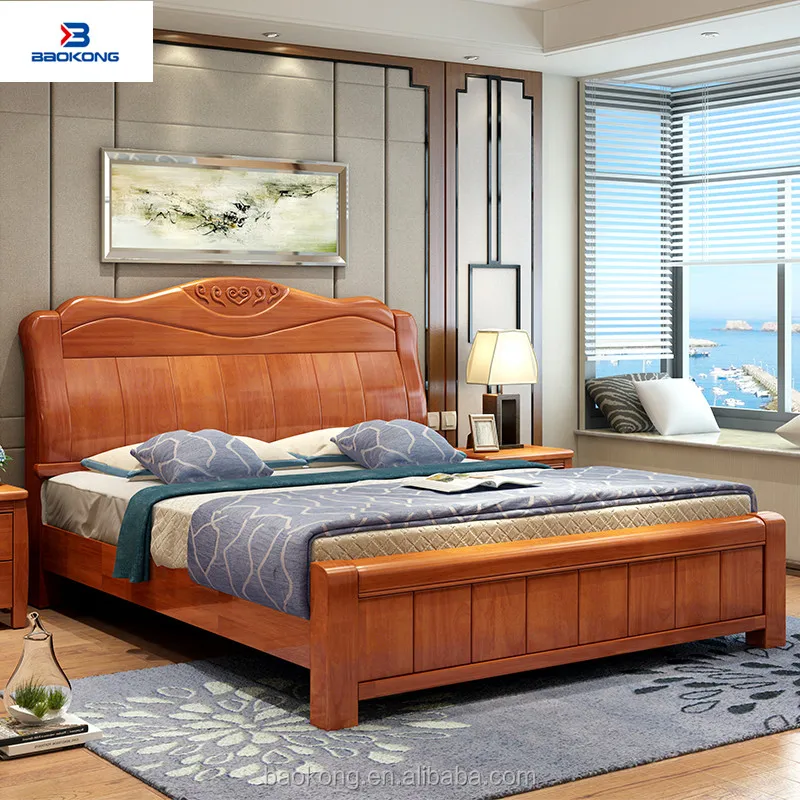 High Back Bed Design Solid Wood Bedroom Furniture Buy Latest Bed Designs Wooden Bed Designs Indian Bed Designs Product On Alibaba Com