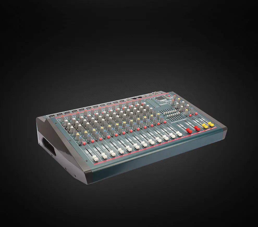 DN1233 ELM 12 Channel professional sound audio power mixer usb interface controller mixer professional audio amplifier