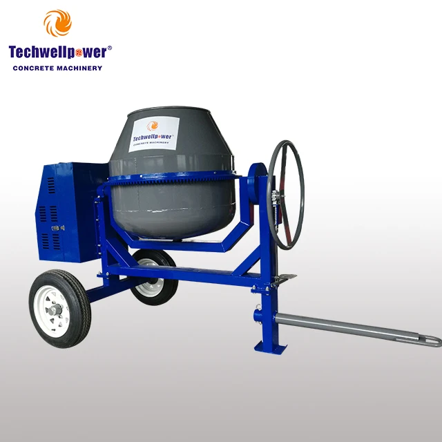 Towable Gasoline Diesel Electric Motor Concrete Mixer One Bag 260l 300l