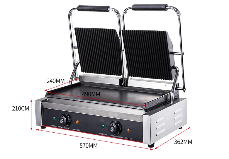 Contact Grill EN22 Ace Double Panini Grill 