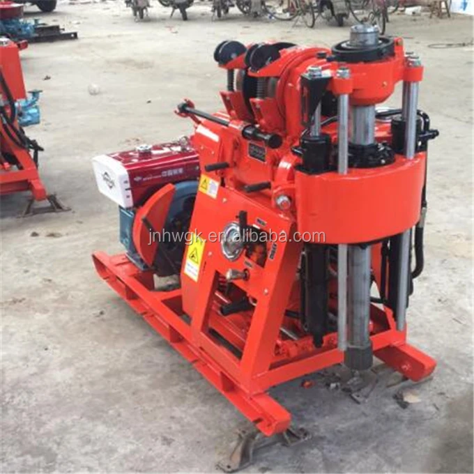 Cheap mini portable rotary water well drilling rig with 100m depth
