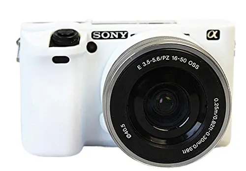 Protective Silicone Gel Rubber Soft Camera Case Cover Bag Compatible For Sony ILCE6300 a6300 Camera White