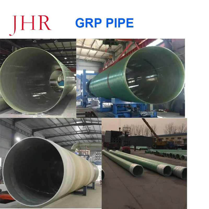 Composite FRP GRP Water Pressure Pipe Fiberglass Pipe
