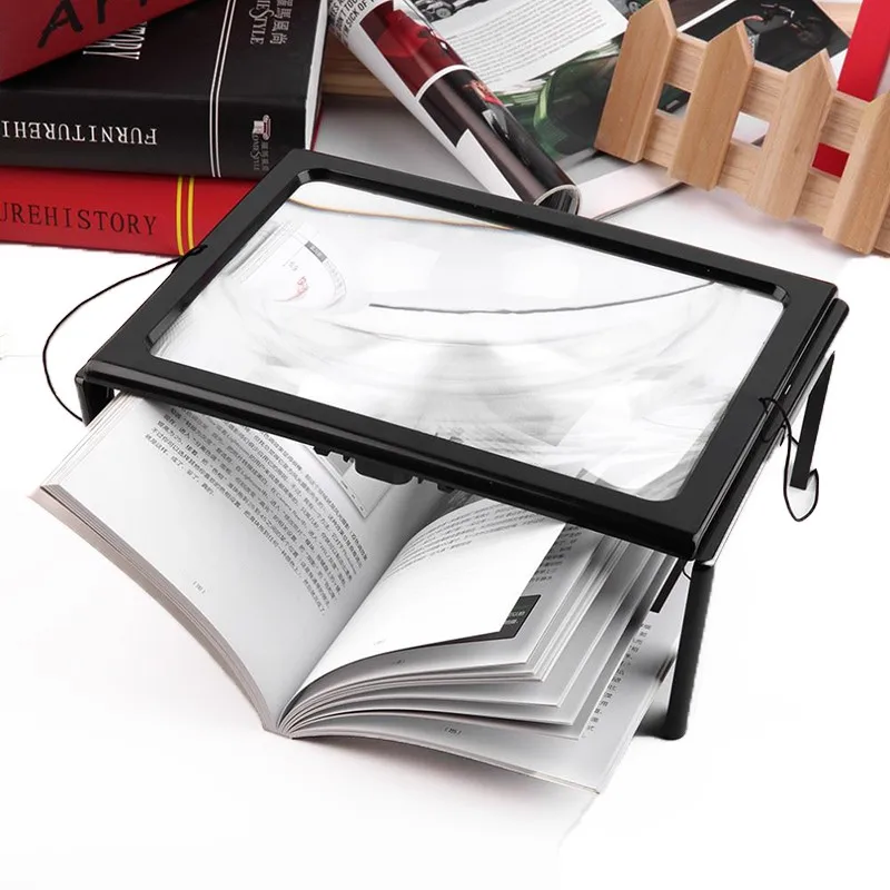 Hands Free A4 Full Page Large Tablet Screen Reading Magnifier 3x