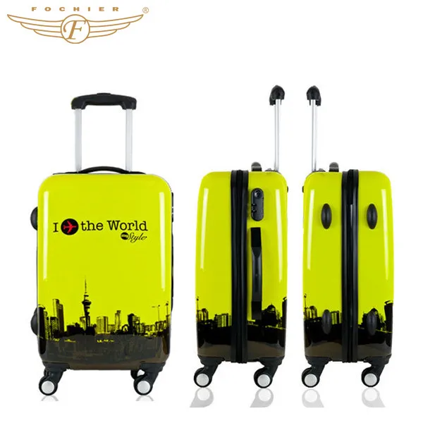 eiffel tower hard shell luggage