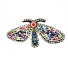 Custom Embroidery DIY Colorful Butterfly Applique Patches with bead Patches For Clothing