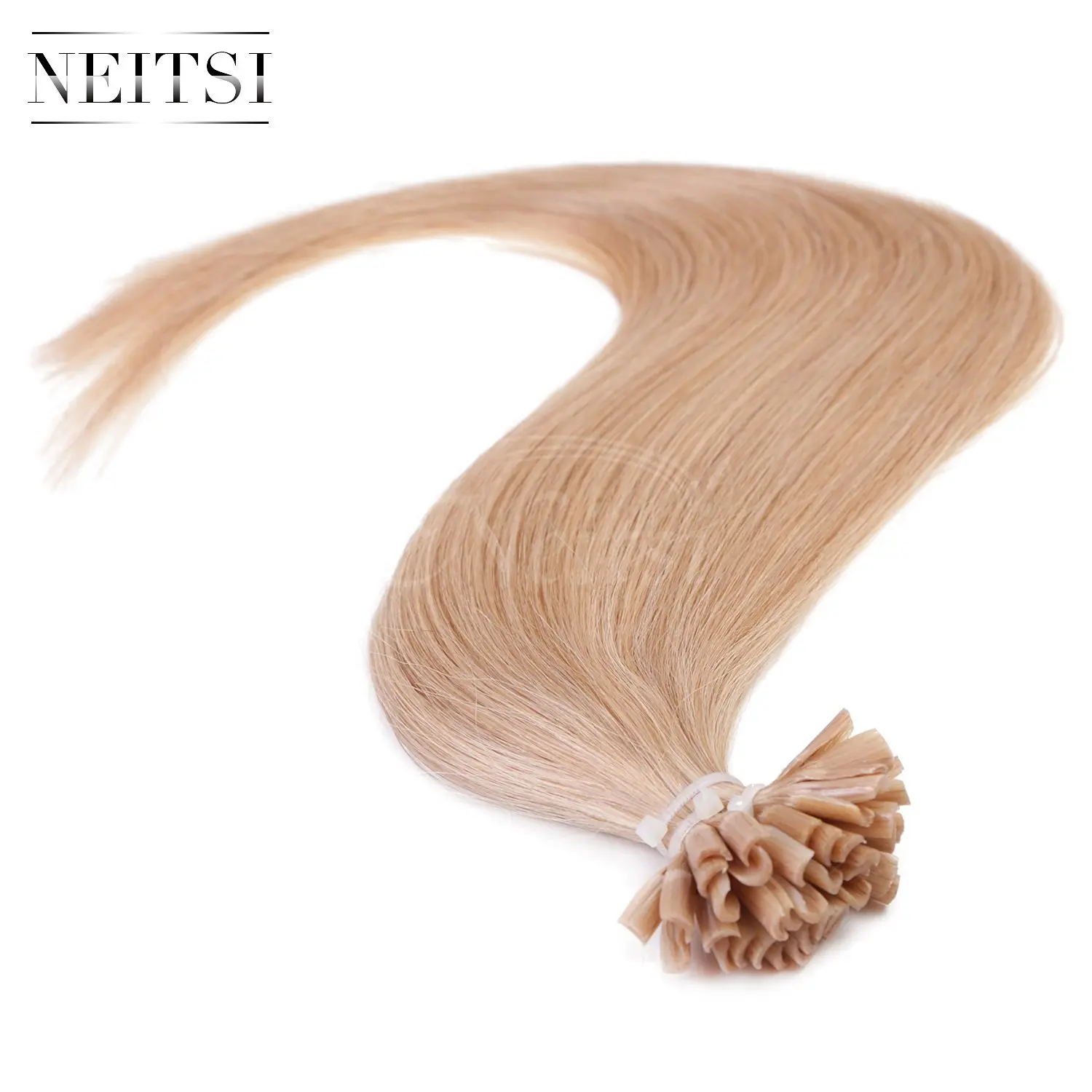 Neitsi® 20" 25s/lot 1g/s 100% Remy Human Hair Nail U Tip Hair Extension (18#)