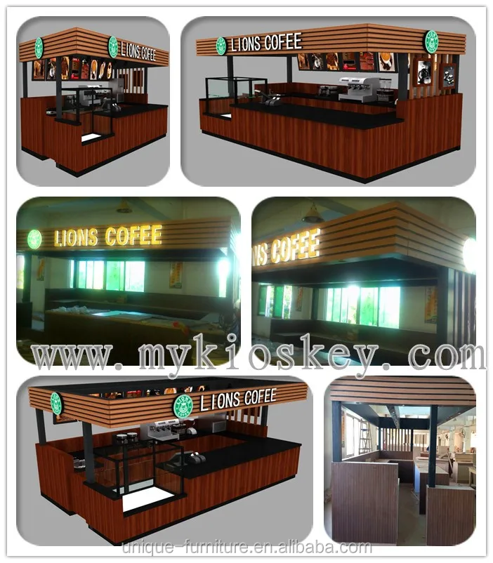 Coffee Kiosk / 5m By 3m Espresso Kiosk Design For Shopping Mall - Buy