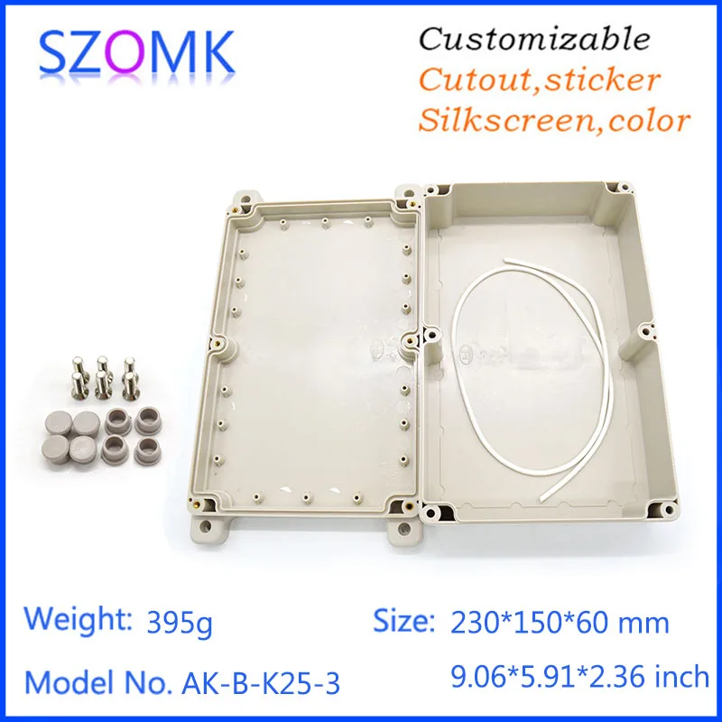 Ip65 Abs Plastic Waterproof Enclosures With Wall Mounting 230x150x60 Mm