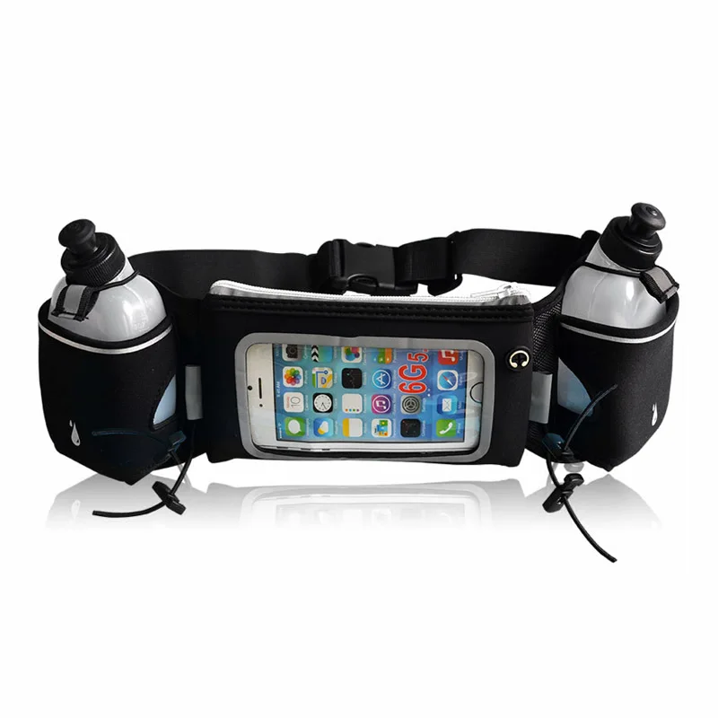 Hot Sale Elastic Neoprene Hydration Sports Running Waist Bag Belt With