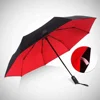 Auto Open and Close with color coating Double sided Folding Compact Umbrellas