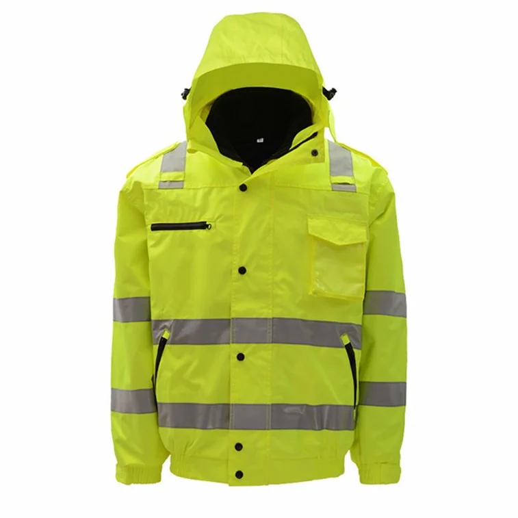 Gilet di sicurezza da uomo Biker Wears Limited Hiviz ad alta visibilit/à impermeabile