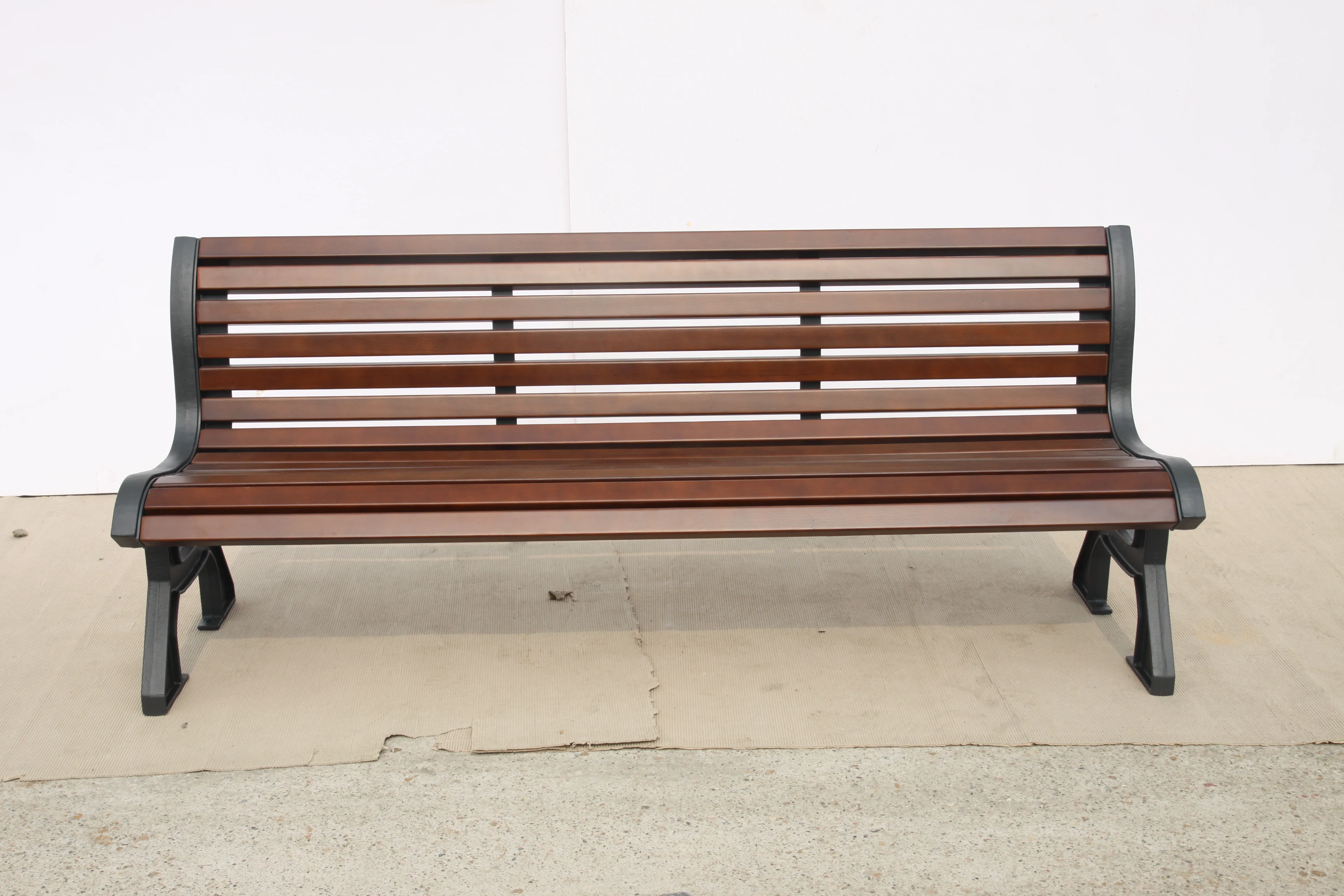 户外公园金属铸造长凳