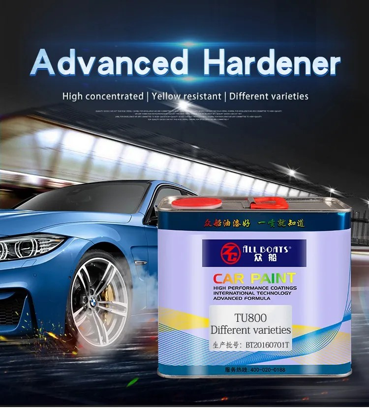 2k Top Coating Paint Clearcoat Curing Agent Two Component Hardener Car