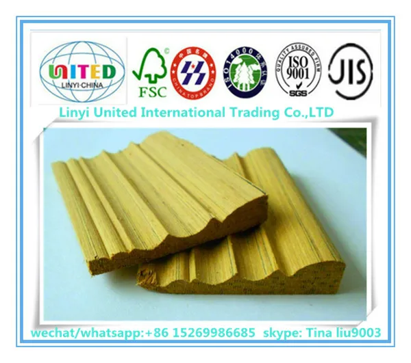 exterior molding/engineered teak wood moulding/flexible wood moulding