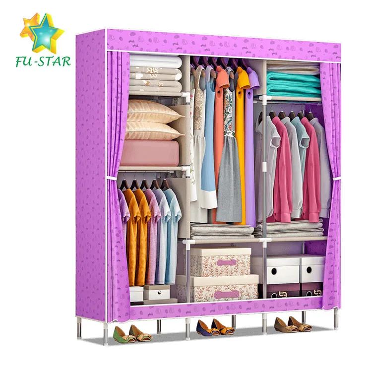 Bedroom Folding Polyester Fabric Cover Cloth Wardrobe Clothing