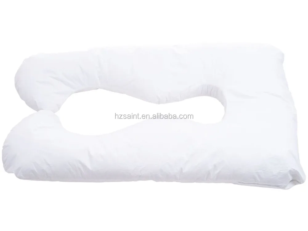 Breathable Down Alternative Free Fill Knee Medium Reading Wedge Pillow