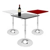 Cheap european style design home furniture coffee high top metal base console bar table