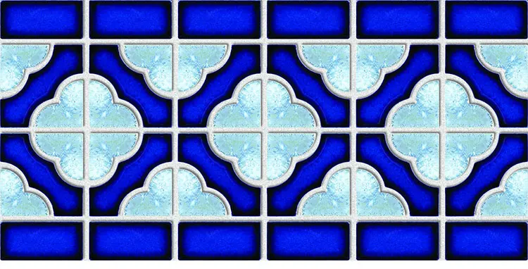 Ceramic Swimming Pool Edge Tile Border Tile Mosaic - Buy Mosaic Border