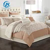 Patchwork quilts microfiber full size jacquard bedding sets dubai 7 pcs comforter set 100% cotton fabric for bed sheets cotton
