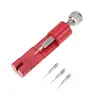 Watch Band Adjustable Remover Kit Metal Strap Bracelet Link Pin Repair Tool with Extra Pins Red Tools Set