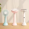 USB Rechargeable Rotation 3 Speed Adjust Handheld Mini Fan with Battery Operated