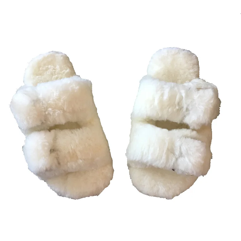 sheepskin flip flop