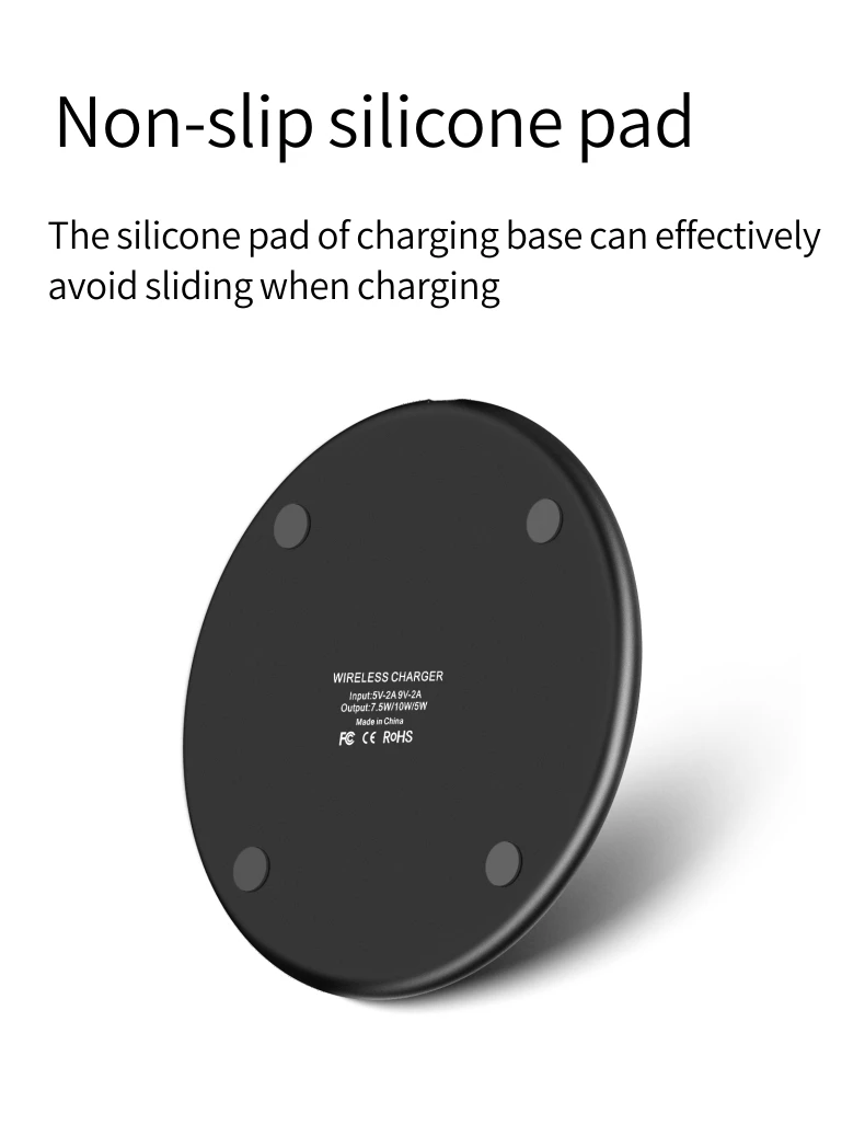 Fantasy Qi Wireless Charger 10w Ufo Shape Charging Pad With Led Light For Samsung Charger For