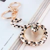 2015 Fashion custom wholesale personalized rhinestone resin snake keychain