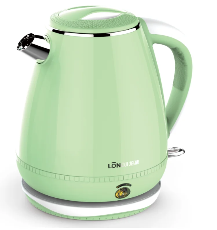 360 Degree Rotation Cordless Tea Electric Glass Kettle With 304