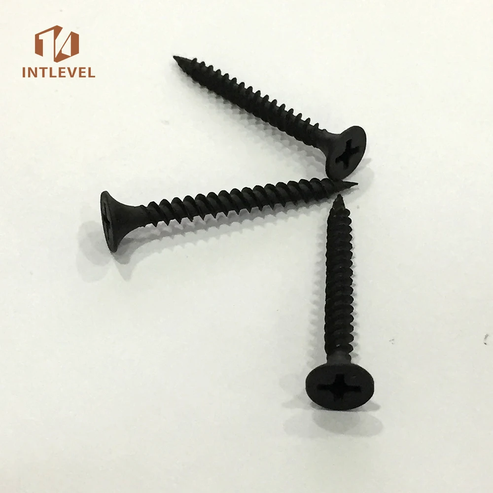 top quality black self tapping gypsum screw coarse thread