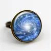 Galaxy Ring Universe Jewelry Statement Outer Space Summer Ring Romantic Gift For Her
