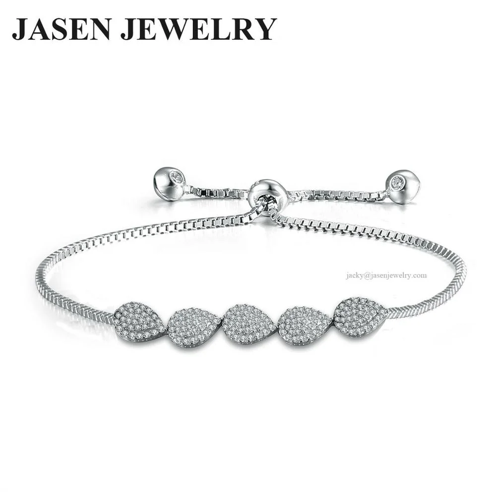 Fashion 925 Sterling Silver Adjustable Bracelet Charming Jewelry For ...