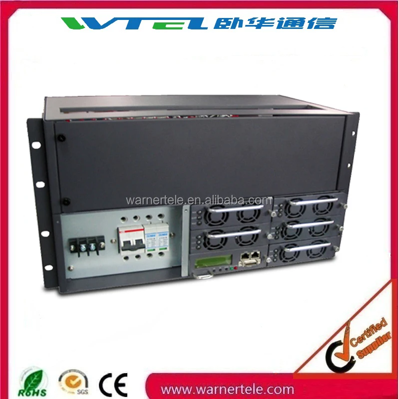 WTEL use Rack Mount power rectifier system 48vDC