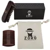 Wave brush & double sided beard brush and comb,beard brush and comb set for men,beard comb and brush