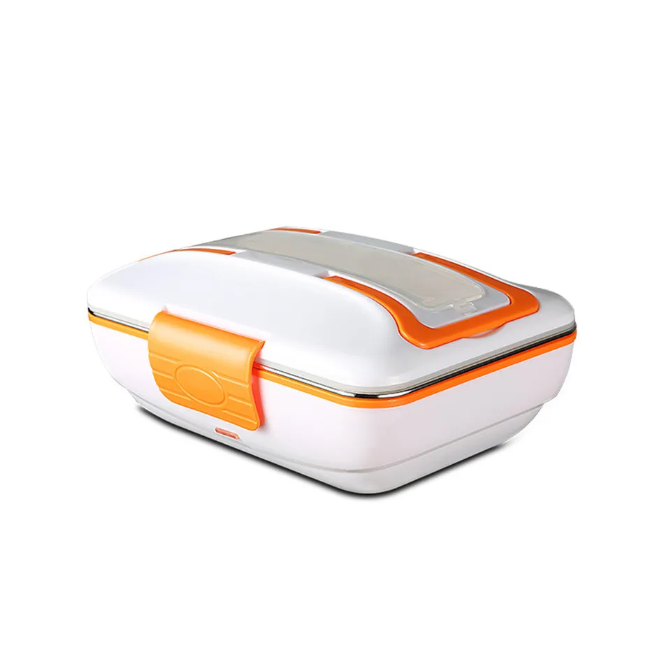 220v 110v Electric Heated Lunch Box Portable Stainless Steel Bento Box 