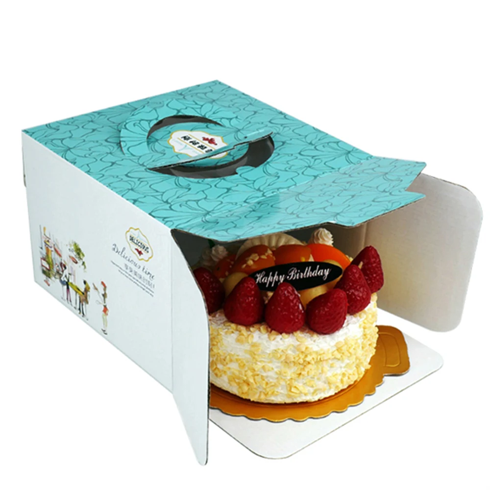 Boite A Gateau En Papier Ondule Avec Fenetre Emballage En Carton Ondule 6 A 12 Pouces 10 Pieces Buy Boite A Gateaux Boite A Gateaux En Papier Boite A Gateaux Avec Fenetre Product On Alibaba Com