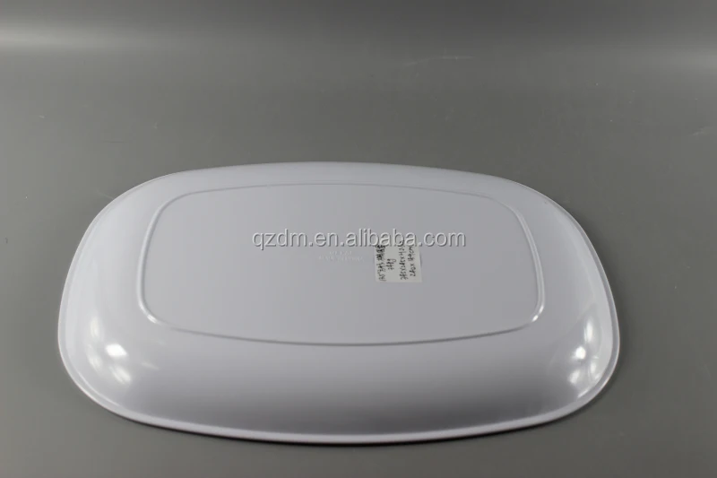 Plastic oval tray Mealmine white tray