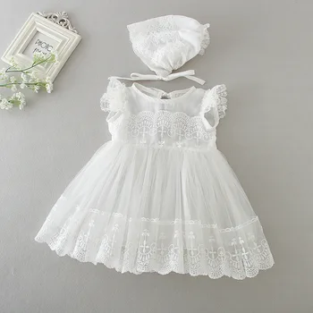 newborn white christening dress