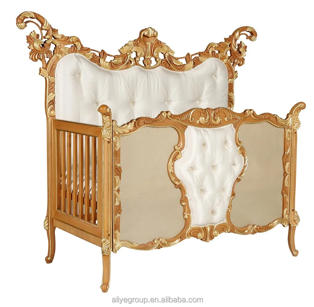 Ak27 antieke luxe babybed turkije/babybed cot/wiegen hout luxe ...
