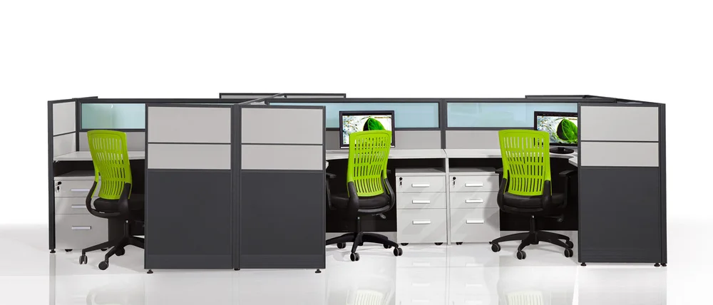 Oficina Mobiliario Para Centro De Llamadas Cubículos De Panel De Madera