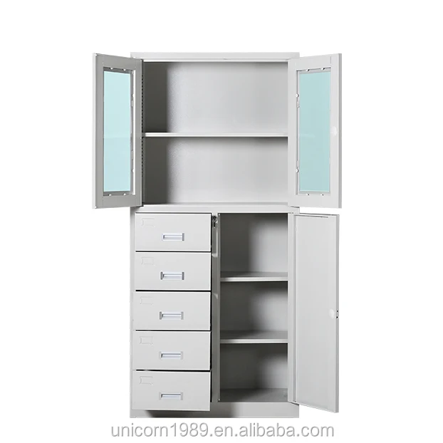 School Office Furniture Use Customized Metal File Cabinets With 5
