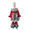 new fashion kids girls Christmas 2pc clothing set