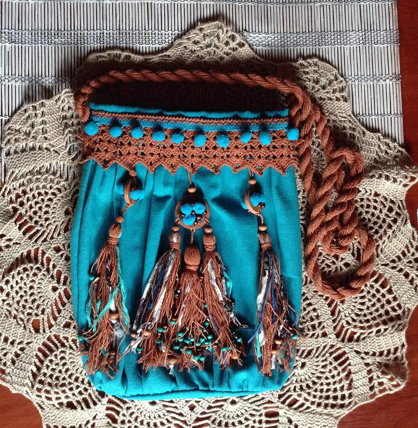 Turquoise Boho Bag, Boho Turquoise Bag, Turquoise Summer Bag, Indian Bag, Bohemian Bags, Boho Crossbody Bag