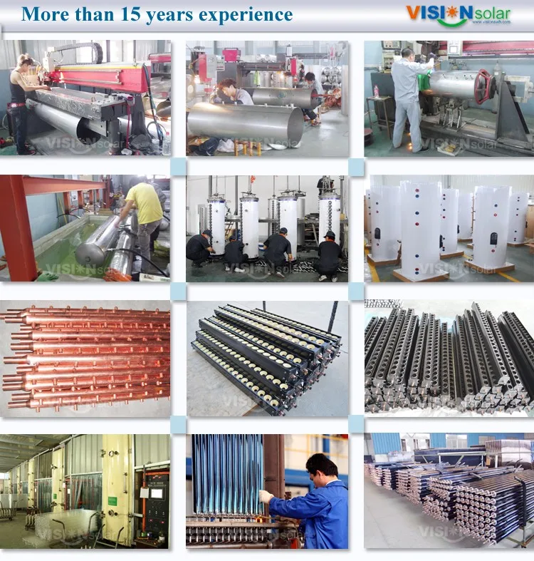 7 Production line of solar water heaters